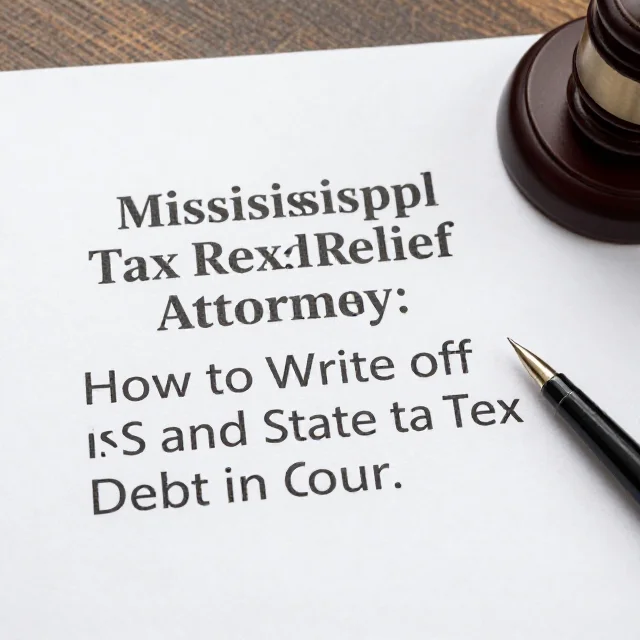 Mississippi Tax Relief Attorney: How to Write Off IRS and State Tax Debt in Court