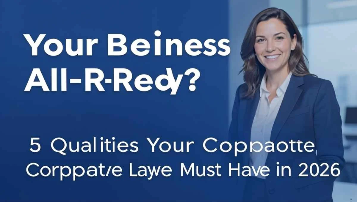 Is Your Business AI-Ready? 5 Qualities Your Corporate Lawyer Must Have in 2026.