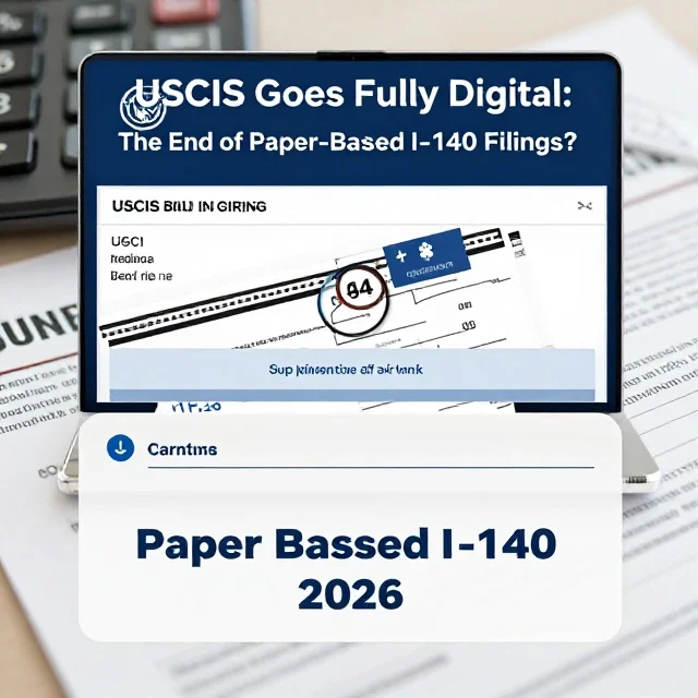 USCIS Goes Fully Digital: The End of Paper-Based I-140 Filings in 2026?