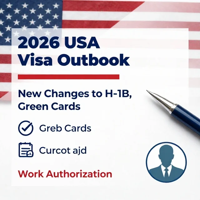The 2026 USA Visa Outlook: Key Changes to H-1B, Green Cards, and Work Authorization featured image