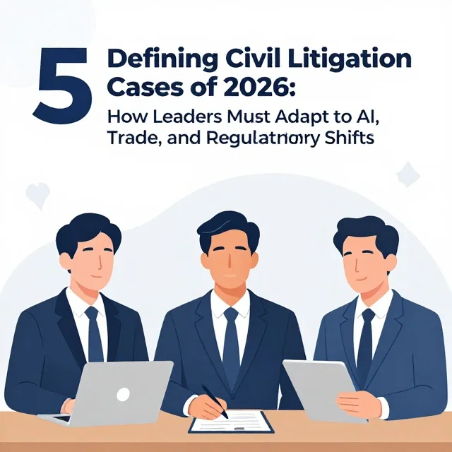 5 Defining Civil Litigation Cases of 2026: How Leaders Must Adapt to AI, Trade, and Regulatory Shifts featured image